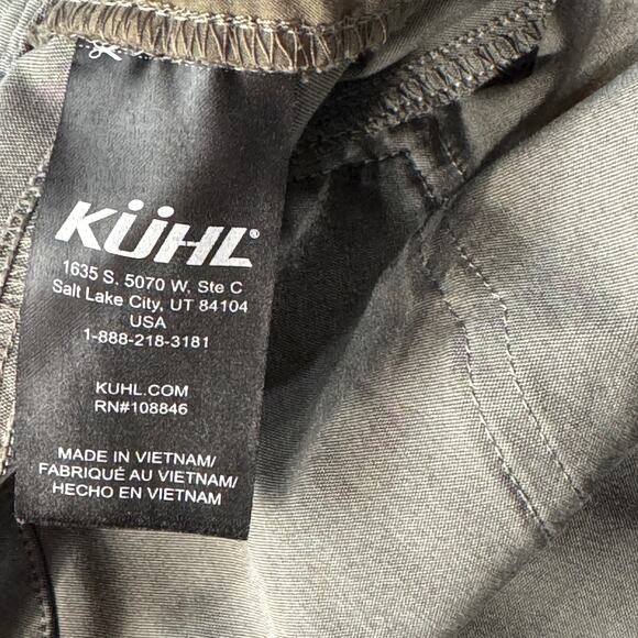 Kuhl SZ 16 Trekr Kapri Hiking Capris Pants Stretch Zip-Fly Zip Pockets Mid-Rise - Picture 11 of 14